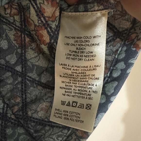 New Free People Darla Quilted Mini Skirt Blue Size 6 - Picture 6 of 11